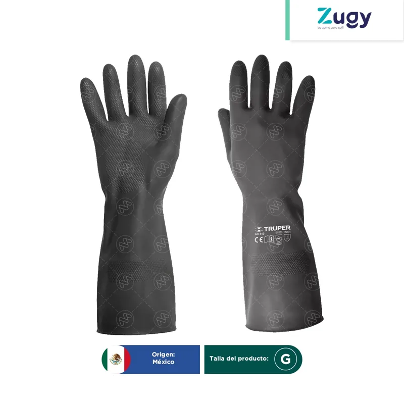 Guantes de neopreno para manejo de químicos Talla G Zugy