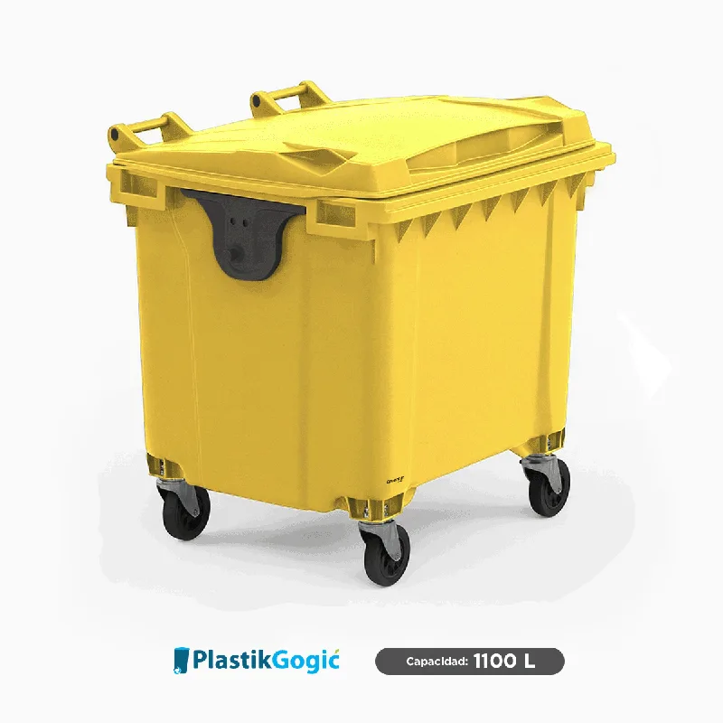 Contenedor con 4 ruedas Plastik Gogic 1100 L